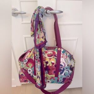 Authentic Coach Bag with scarf